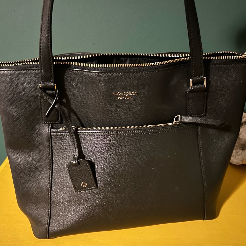 Kate Spade Black Leather Tote
